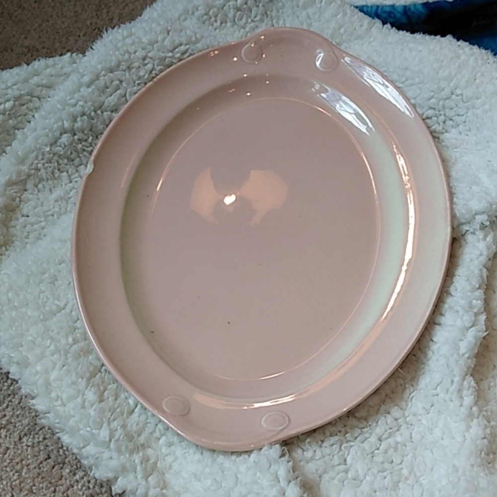 Vintage Lu-Ray Pastels pink tray